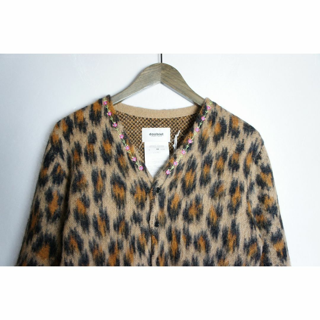 22AW doublet レオパード モヘアニット カーディガン1202N△ 22AW doublet レオパード モヘアニット カーディガン1202N△