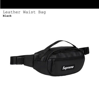 シュプリーム(Supreme)の23 Supreme Leather Waist Bag Black(ボディーバッグ)