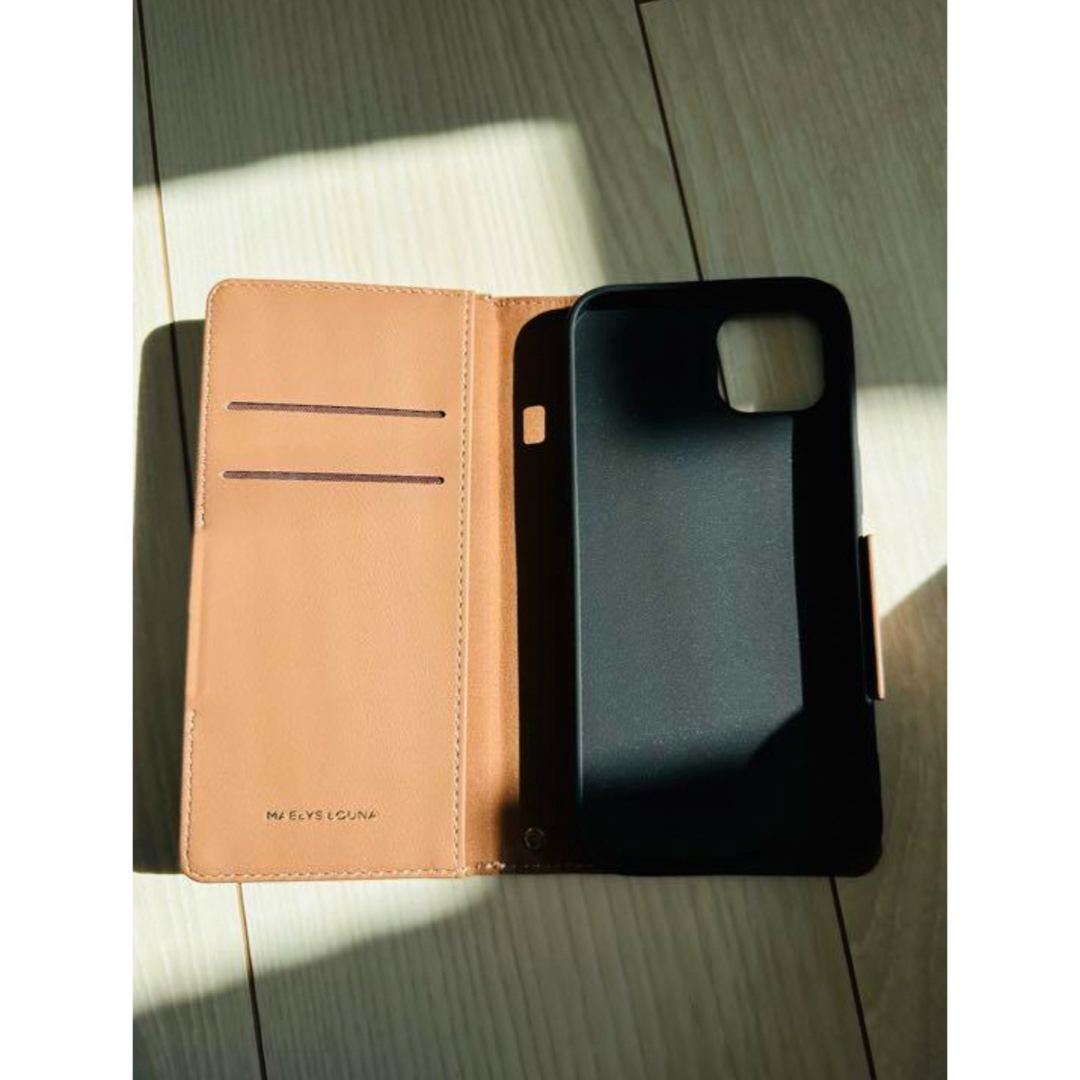 MAELYS LOUNA(マエリスルーナ)の手帳型Letter Ring Case for iPhone13  (rose) スマホ/家電/カメラのスマホアクセサリー(iPhoneケース)の商品写真