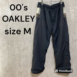 00's OAKLEY ナイロン パンツ ワイド M テック y2k