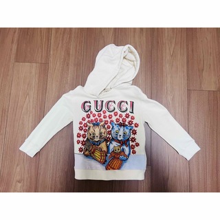 グッチ(Gucci)のGUCCIグッチキッズ　ロゴスウェットシャツ　パーカー(90cm)(トレーナー/スウェット)