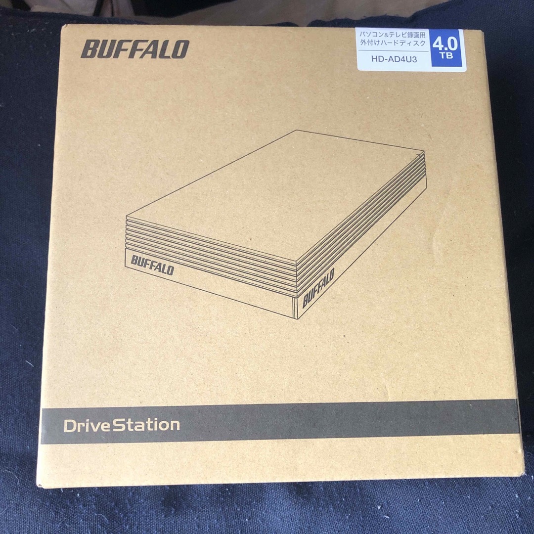 BUFFALO 外付けハードディスク 4TB テレビ録画/PC/PS4対応 静音 スマホ/家電/カメラのPC/タブレット(PC周辺機器)の商品写真