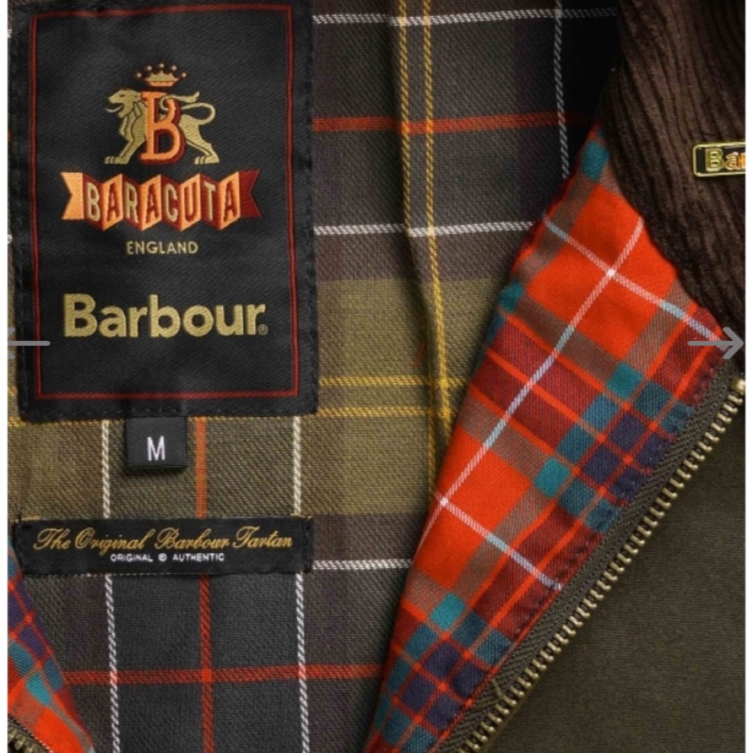 Barbour x Baracuta G4 XL オリーブ　バラクーダ　バブアーサイズXL