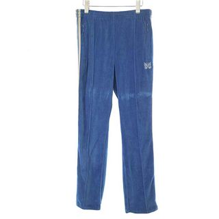 ニードルス NARROW TRACK PANT ベロア ブルー S ズボンカラーブルー