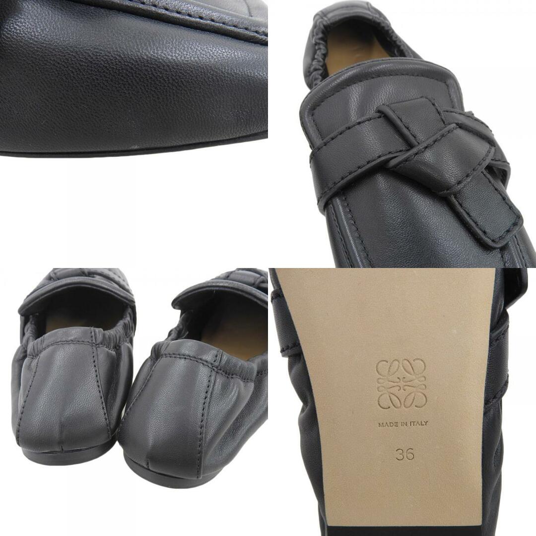 LOEWE(ロエベ)のロエベ 新品同様 Loewe ロエベ Gate knotted leather loafers ローファー パンプス レディース ブラック 36 36 レディースの靴/シューズ(ハイヒール/パンプス)の商品写真