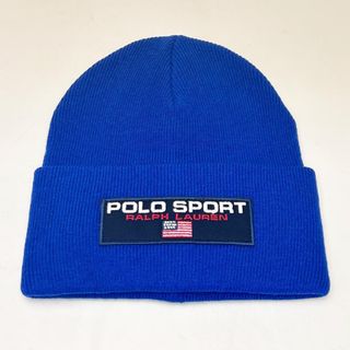 ポロラルフローレン(POLO RALPH LAUREN)の新品 ポロ ラルフローレン ニットキャップ PC0581 ブルー(ニット帽/ビーニー)