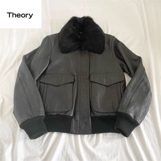 theory - 【ラムレザー】セオリー キルティングレザージャケット ハの