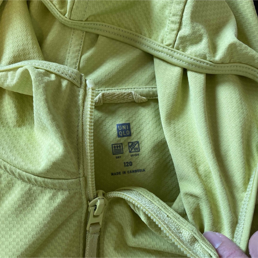 UNIQLO(ユニクロ)のユニクロ　エアリズム　アウター キッズ/ベビー/マタニティのキッズ服女の子用(90cm~)(ジャケット/上着)の商品写真