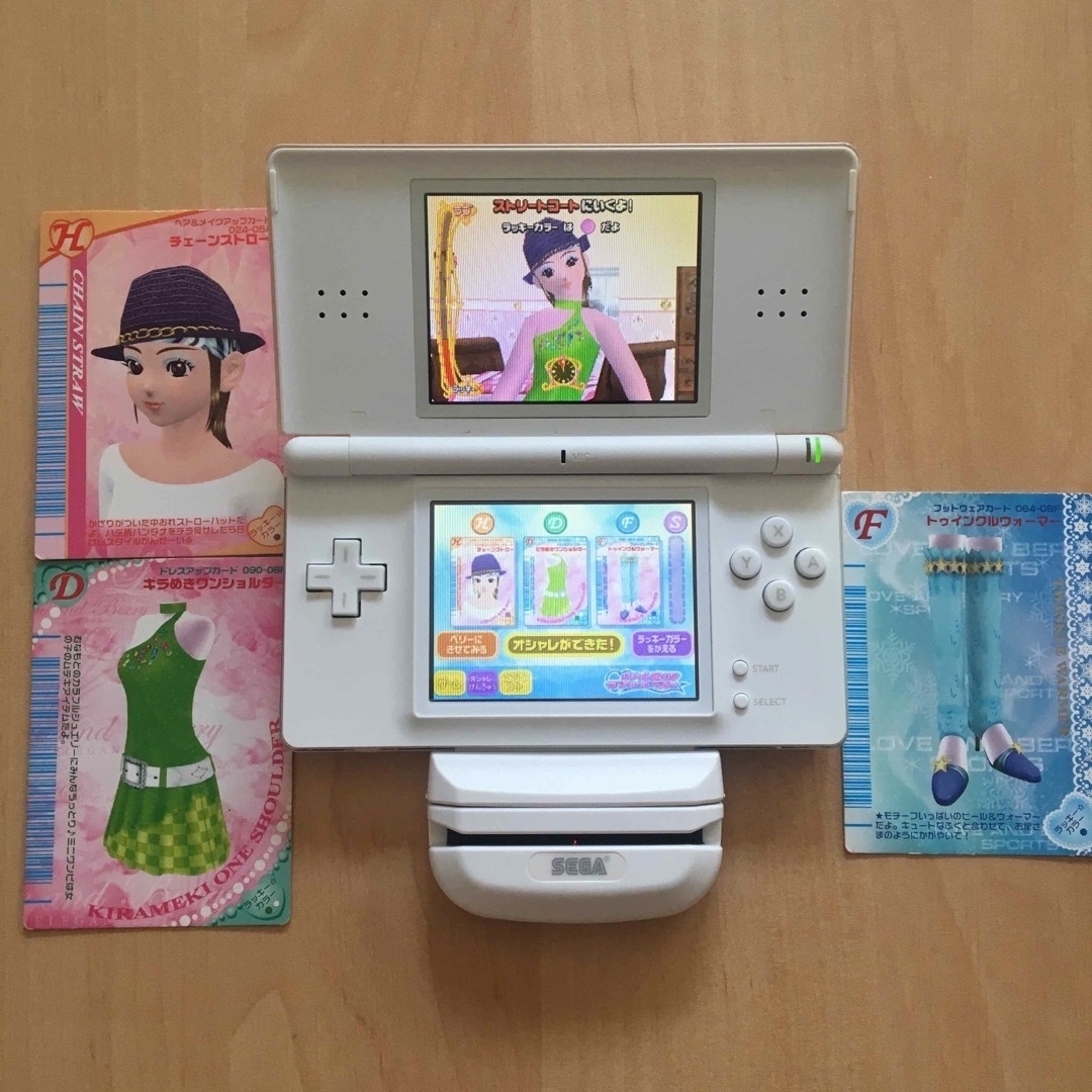 オシャレ魔女ラブandベリー ゲームソフト DSカードリーダー DSLite本体-