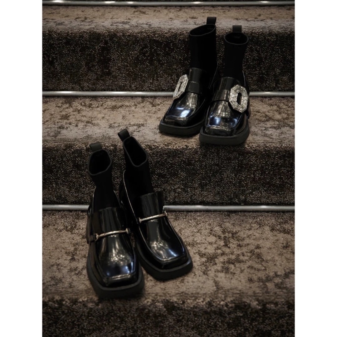 Her lip to - 新品未使用 Square Toe Loafer Boots 36の通販 by Her lip to - 新品未使用 Square Toe Loafer Boots 36の通販 by