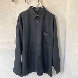 DISCONTI 長袖　シャツ　ブラック　サイズ　48(シャツ)