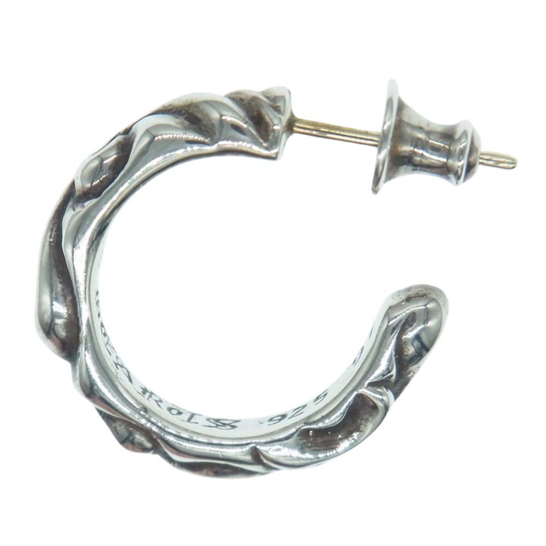 Chrome Hearts(クロムハーツ)のCHROME HEARTS クロムハーツ（原本無） ピアス HOOP SCROOL 1 フープ スクロール ピアス シルバー系【中古】 メンズのアクセサリー(その他)の商品写真