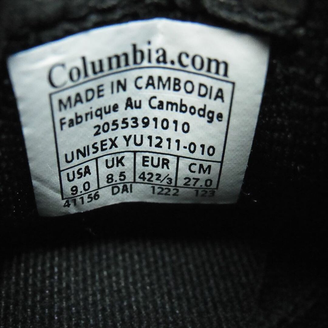 Columbia(コロンビア)のColumbia コロンビア スニーカー YU1211-010 イースト サイド トレイナー スニーカー ブラック系 27cm【中古】 メンズの靴/シューズ(スニーカー)の商品写真