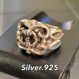 19号 指輪 NY シルバーリング【百合】メンズリング SILVER925(リング(指輪))