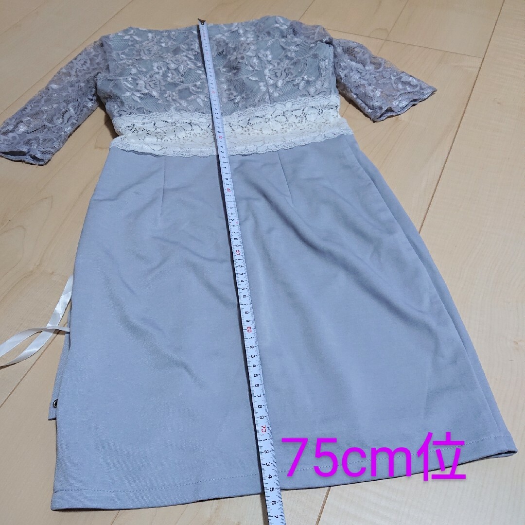 アイスグレー　キャバドレス　Sサイズ　デイジーストア レディースのフォーマル/ドレス(ミニドレス)の商品写真