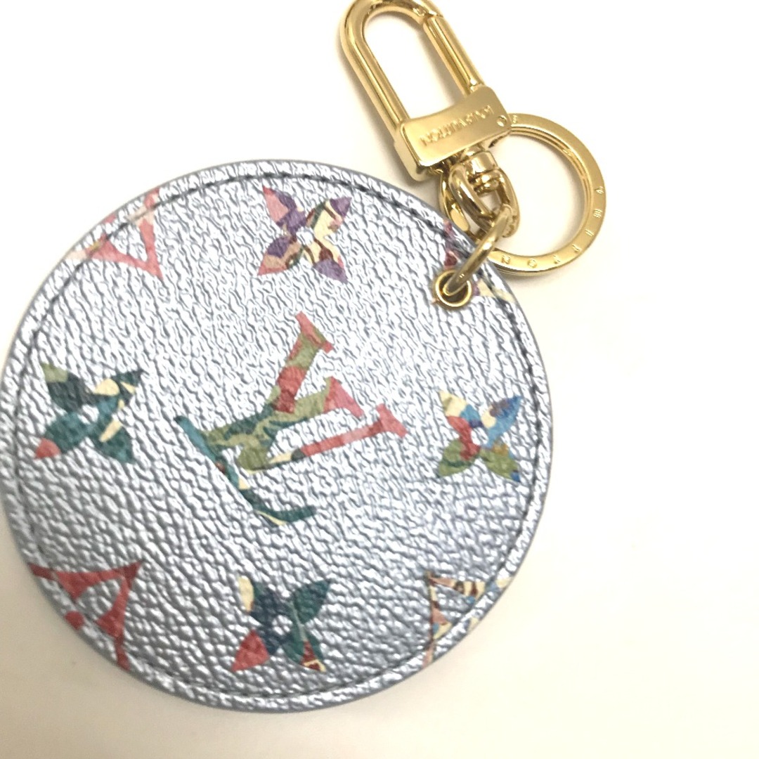 LOUIS VUITTON(ルイヴィトン)のルイヴィトン LOUIS VUITTON ポルト クレ イリュストレ LV ガーデン 	M00877 フラワー 花 バッグチャーム キーホルダー レザー ブルー 未使用 レディースのファッション小物(キーホルダー)の商品写真