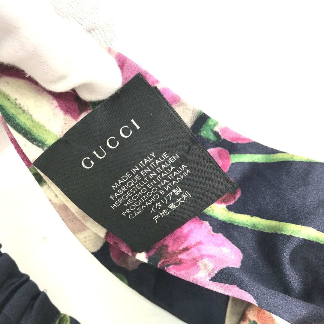 Gucci(グッチ)のグッチ GUCCI フローラ 花 フラワー ヘッドバンド アクセサリー ヘアバンド シルク ピンク 美品 レディースのヘアアクセサリー(カチューシャ)の商品写真