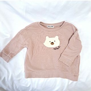 子供服 ベビー服 キッズ服 トップス トレーナー ピンク くま 90cm(Tシャツ/カットソー)