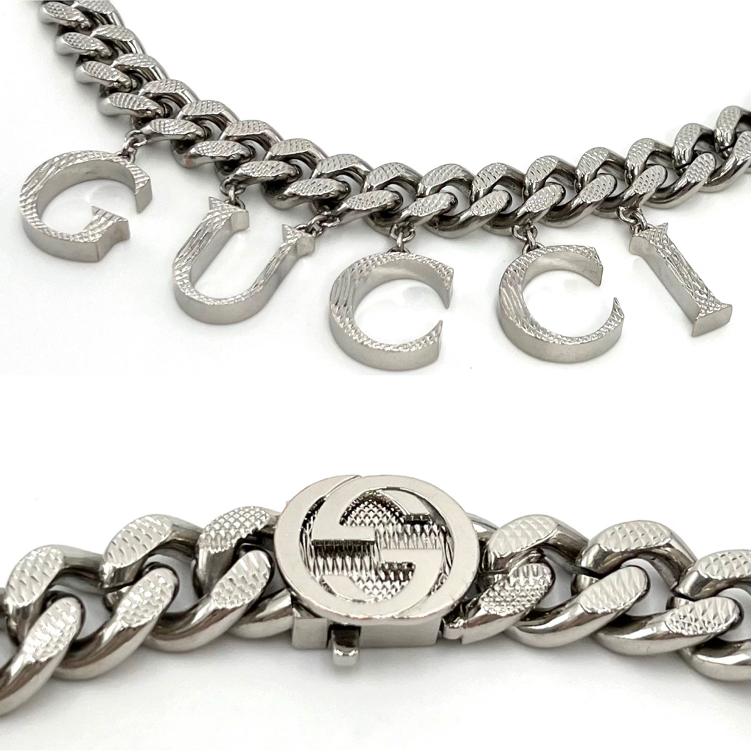 GUCCI - グッチ 675769 GUCCI スクリプトロゴ ネックレス GUCCI - グッチ 675769 GUCCI スクリプトロゴ ネックレス