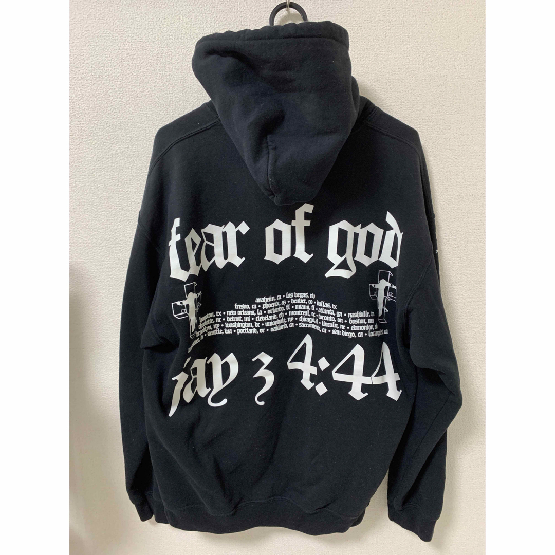 美品 Fear Of God×Jay Z パーカー L FEAR OF GOD - FEAR OF GOD × JAY-Z 4:44 パーカーの通販 by y__