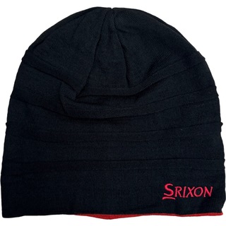 スリクソン(Srixon)のスリクソン SRIXON 黒 ニットキャップ リバーシブル 新品未使用 タグ付き(その他)