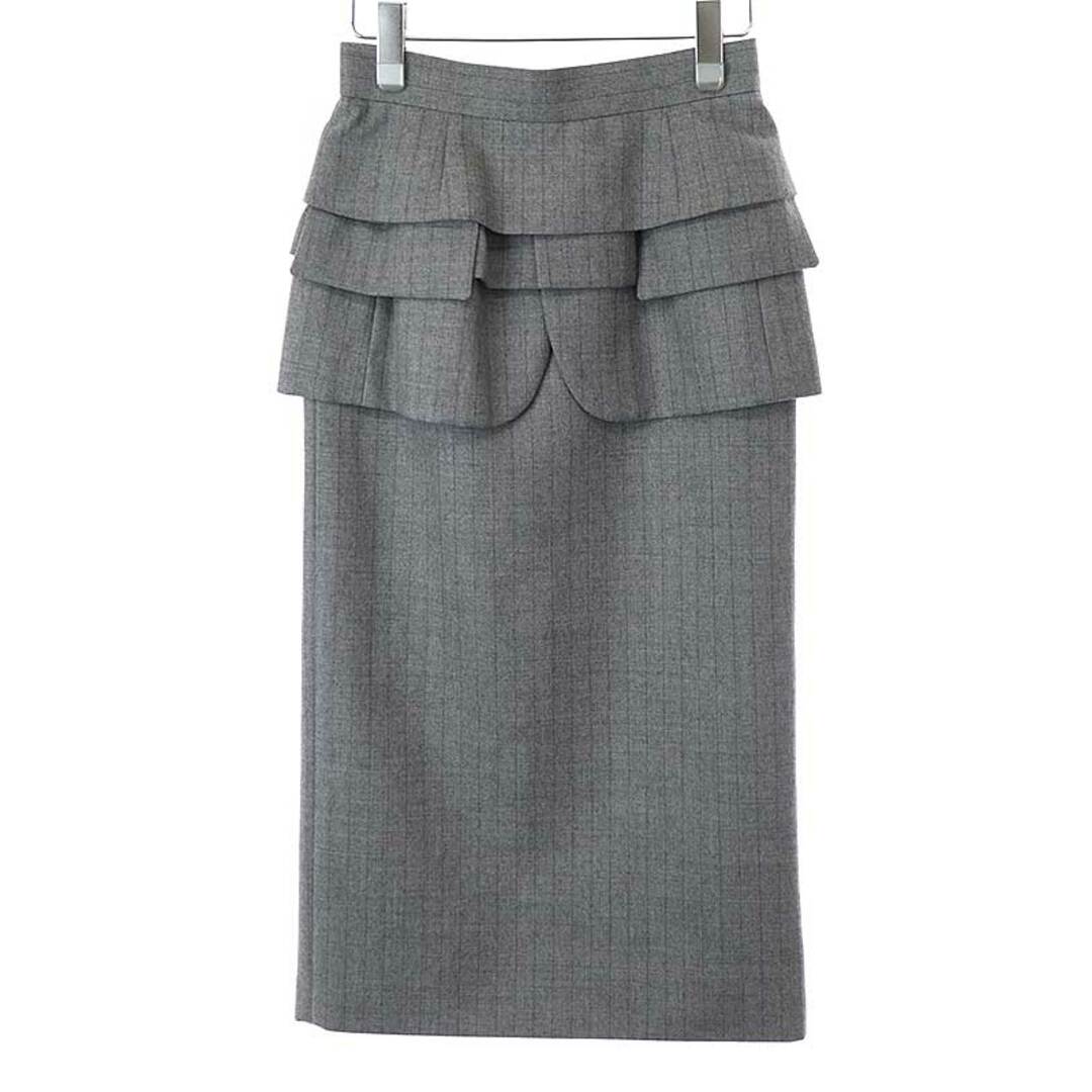 sacai サカイ 23AW Chalk Stripe Skirt チョークストライプスカート 23-06991 グレー 0新古品使用感の無い新品同様品Ａ