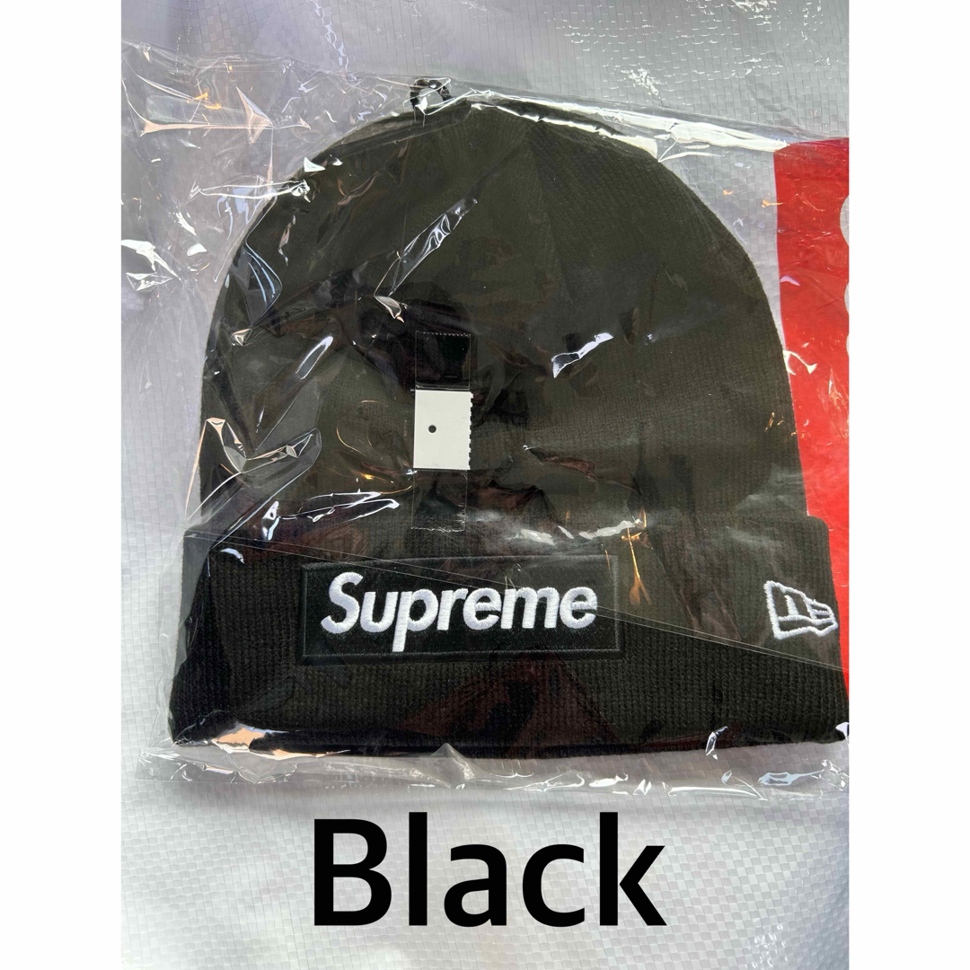 Supreme New Era Box Logo Beanie blackニット帽/ビーニー