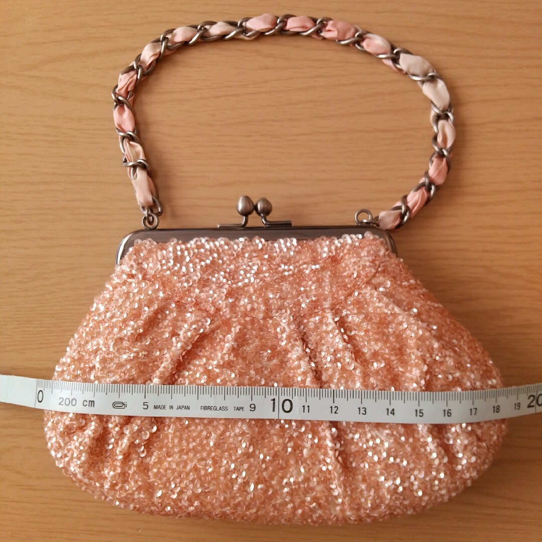 Rebecca Taylor(レベッカテイラー)のバッグ フォーマル パーティー ピンク スパンコール レディースのバッグ(ハンドバッグ)の商品写真