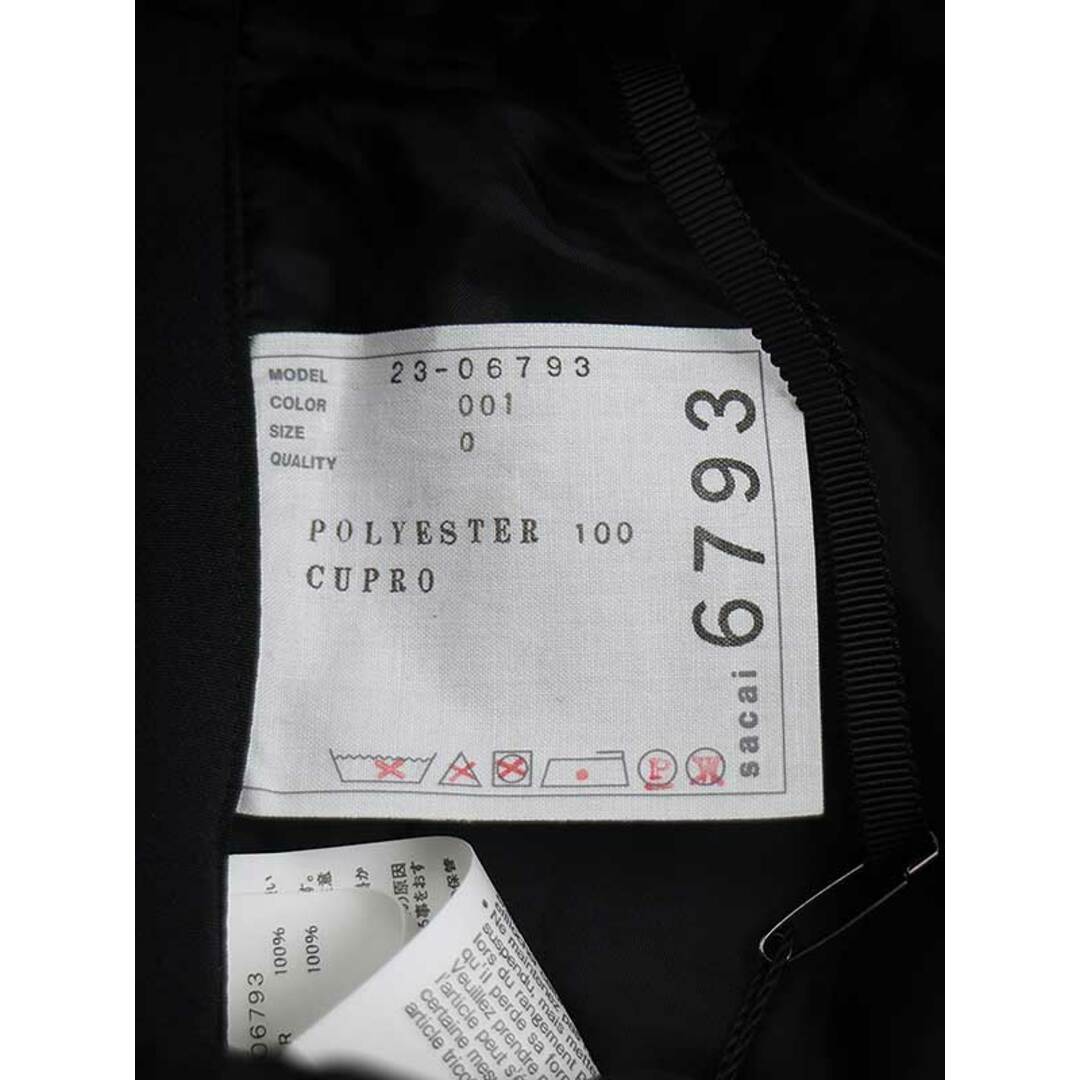sacai(サカイ)のsacai サカイ 23AW Technical Jersey Pants テクニカルジャージーフレアパンツ 23-06793 ブラック 0 レディースのパンツ(その他)の商品写真