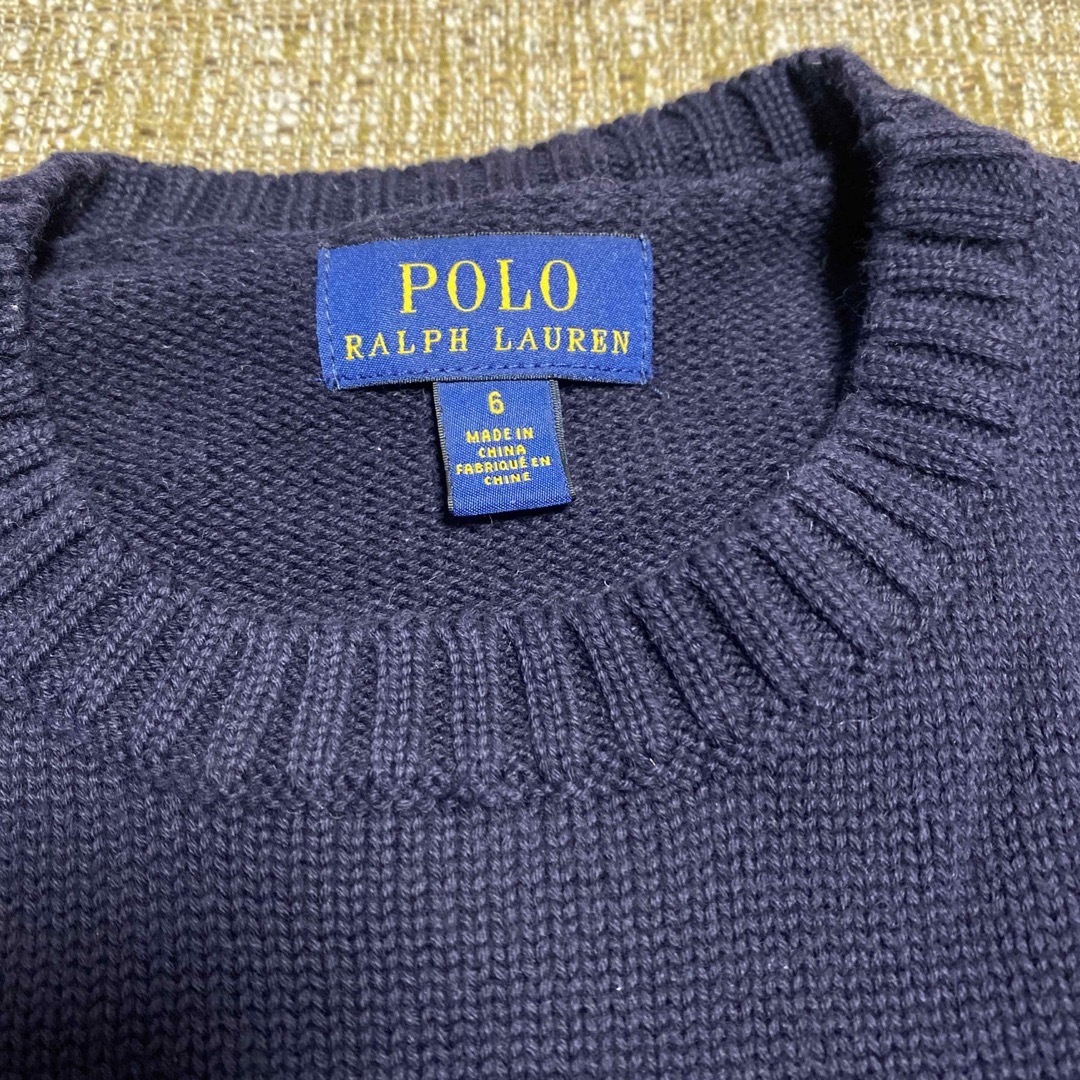 POLO RALPH LAUREN(ポロラルフローレン)のポロラルフローレン  6T 120 セーター キッズ/ベビー/マタニティのキッズ服男の子用(90cm~)(ニット)の商品写真