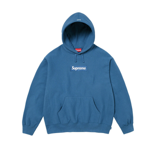 シュプリーム(Supreme)のSupreme box logo Hooded Sweatshirt blueM(パーカー)