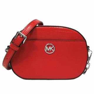 マイケルコース(Michael Kors)の【新品】マイケルコース バッグ ショルダーバッグ Michael Kors ジェット セット グラム クロコ調 スモール フロントポケット オーバル クロスボディ 斜め掛け 35H3S8GC1L BRIGHT RED(レッド系) アウトレット レディース(ショルダーバッグ)