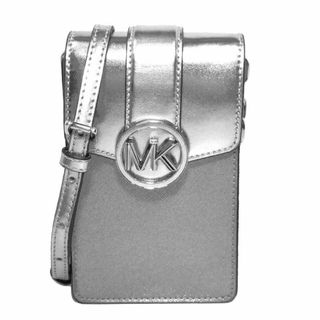 マイケルコース(Michael Kors)の【新品】マイケルコース バッグ ショルダーバッグ MICHAEL KORS カルメン メタリック スモール  NS チェーン スマートフォン クロスボディ スマホショルダー 斜めがけ 35H3SNMC5M SILVER(シルバー)アウトレット レディース(ショルダーバッグ)