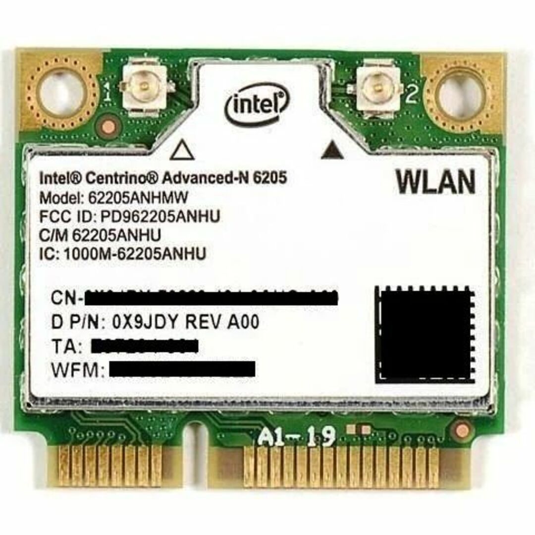 intel(インテル)の★無線LANボード Intel Centrino Advanced-N 6205 スマホ/家電/カメラのPC/タブレット(PCパーツ)の商品写真
