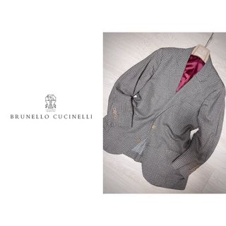 ブルネロクチネリ(BRUNELLO CUCINELLI)の【BRUNELLO CUCINELLI】ウールリネンシルク50(46-48(テーラードジャケット)