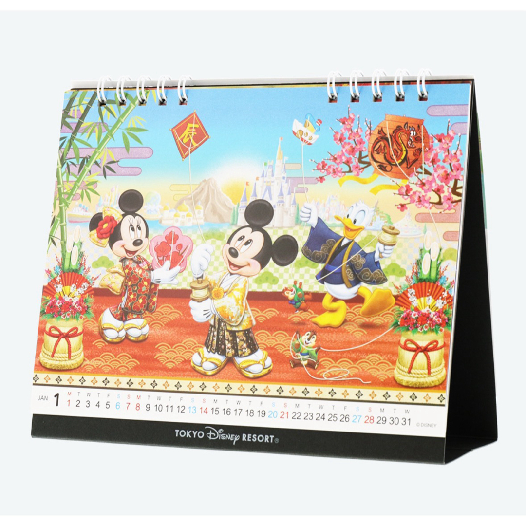 Disney(ディズニー)の【新品】ディズニー 卓上カレンダー 2024年 東京ディズニーリゾート限定 公式 インテリア/住まい/日用品の文房具(カレンダー/スケジュール)の商品写真