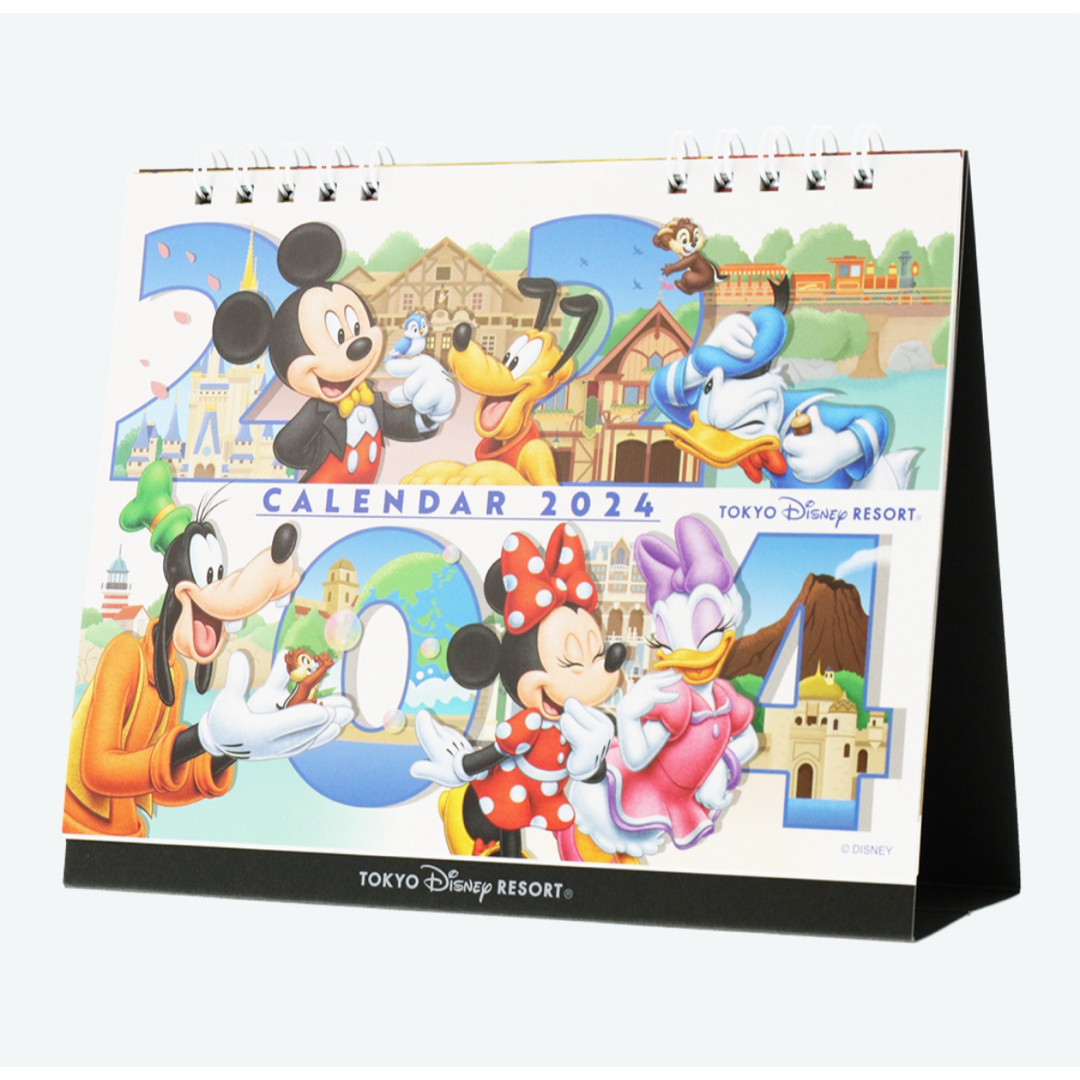 Disney(ディズニー)の【新品】ディズニー 卓上カレンダー 2024年 東京ディズニーリゾート限定 公式 インテリア/住まい/日用品の文房具(カレンダー/スケジュール)の商品写真