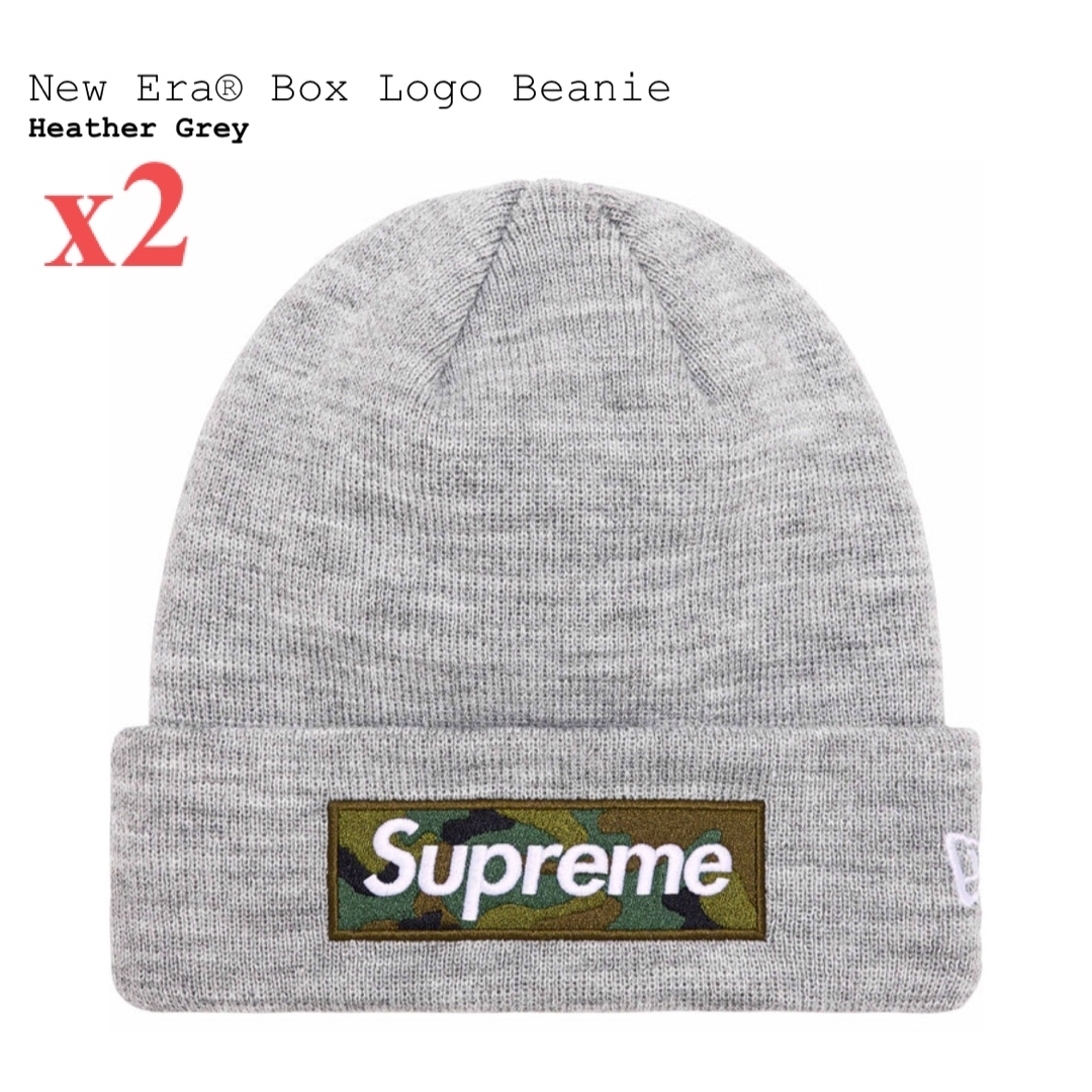 100%新品 Supreme New Era Box Logo Beanie ニット帽/ビーニー