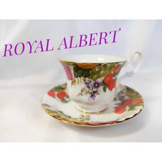 ロイヤルアルバート(ROYAL ALBERT)の【新品未使用】 ロイヤルアルバート ストロベリー ブーケット カップ＆ソーサー(グラス/カップ)