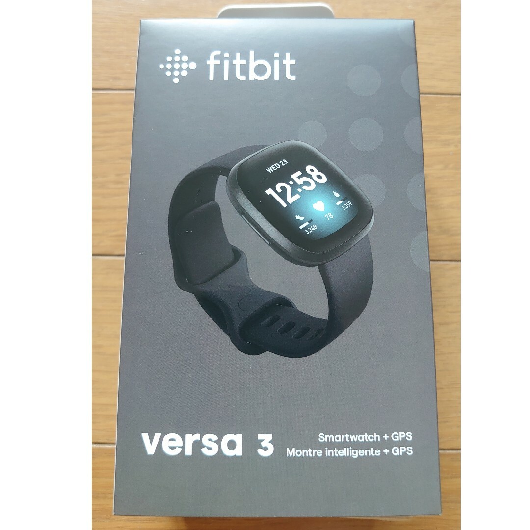 ☆新品☆ Fitbit Versa3 フィットビット ブラック メンズの時計(腕時計(デジタル))の商品写真