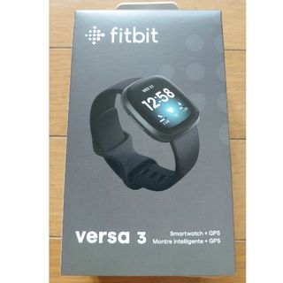 ☆新品☆ Fitbit Versa3 フィットビット ブラック(腕時計(デジタル))