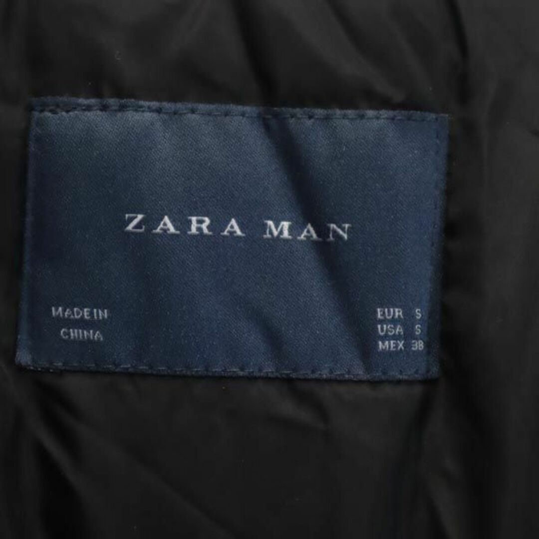 ZARA(ザラ)のザラマン 中綿ジャケット S 青系 ZARA MAN ファー メンズ 古着 【231209】 メンズのジャケット/アウター(ダウンジャケット)の商品写真