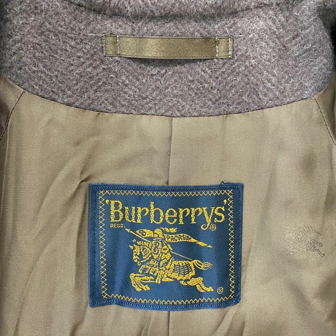 BURBERRY(バーバリー)の超美品 80's 90's BURBERRY ロングコート ダブル アンゴラ M レディースのジャケット/アウター(ロングコート)の商品写真