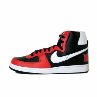 ナイキ(NIKE)のナイキ NIKE ■ 【 TERMINATOR HIGH BLACK AND UNIVERSITY RED FN4442 001 】 ターミネーター ハイ ブラック アンド ユニバーシティレッド スニーカー 30594(スニーカー)