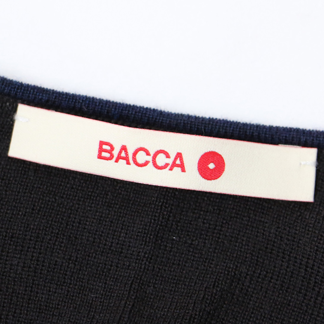 BACCA(バッカ)のBACCA バッカ トゥモローランド ニット プルオーバー トップス ネイビー ブラウン 紺 S(9号) ハイネック 長袖 ビスチェ ブラトップコンビ 配色 メリノウール おしゃれ シンプル きれいめ 大人女子 ブランド 上品 ベーシック フェミニン【レディース】【中古】 レディースのトップス(ニット/セーター)の商品写真