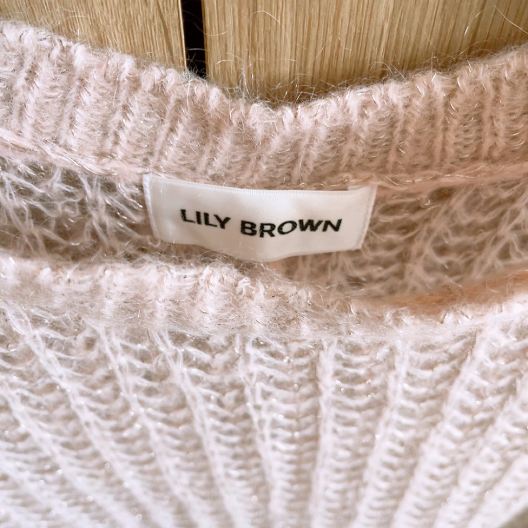 Lily Brown(リリーブラウン)の新品未使用タグ付き　LILY BROWN / リリーブラウン 透かしモヘアニット レディースのトップス(ニット/セーター)の商品写真