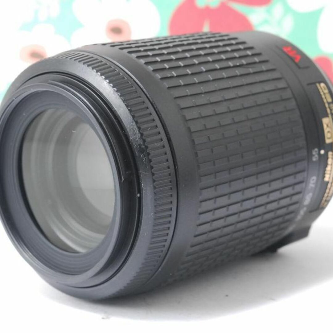 手振れ補正❤️Nikon AF-S 55-200mm VR❤️人気の望遠レンズ - レンズ 