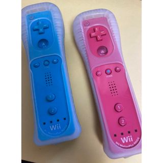 ウィーユー(Wii U)のWii WiiU用 リモコンプラスセット　ブルー ピンク(家庭用ゲーム機本体)