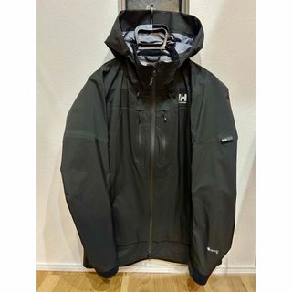 ヘリーハンセン(HELLY HANSEN)の美品　ヘリーハンセン　アトラクターゴアテックス　プロジャケット　ブラック　Ｌ(マウンテンパーカー)