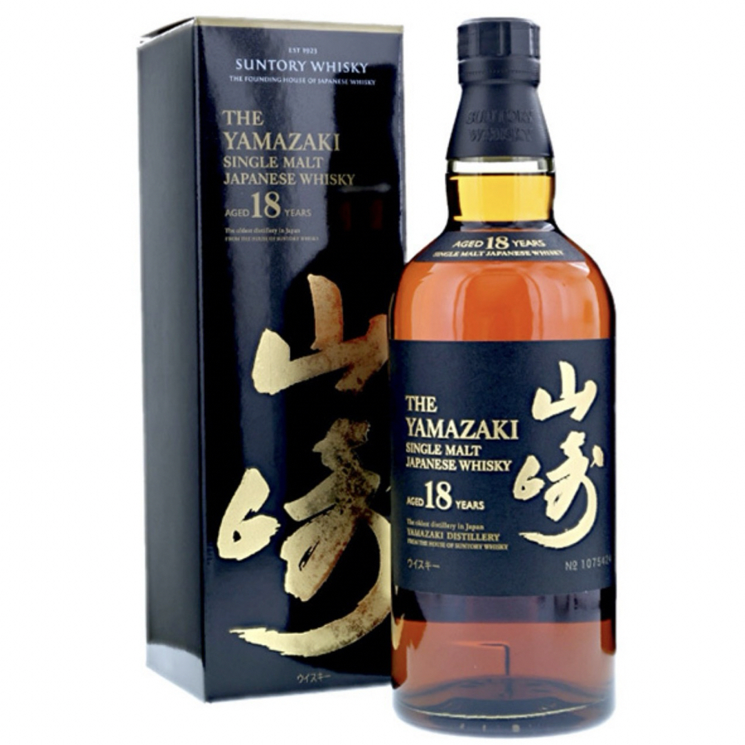 サントリー(サントリー)のサントリーシングルモルトウイスキー 山崎18年 700ml 新品 食品/飲料/酒の酒(ウイスキー)の商品写真